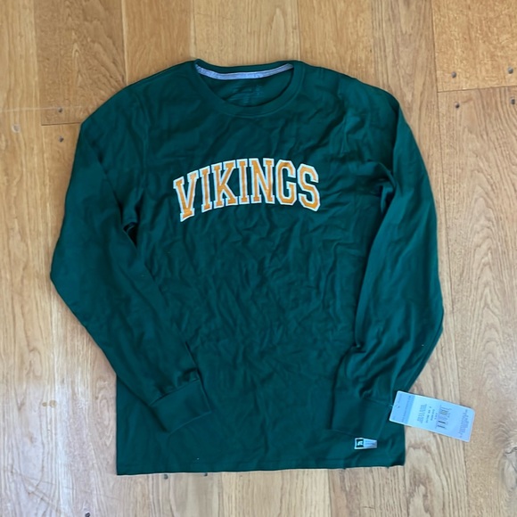 Russell Athletic Other - Vikings long sleeve shirt, NWT, men’s S, green/gold
